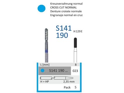 62826 tvrdokovova freza cylindr zakulaceny s141190 prumer 2 3mm