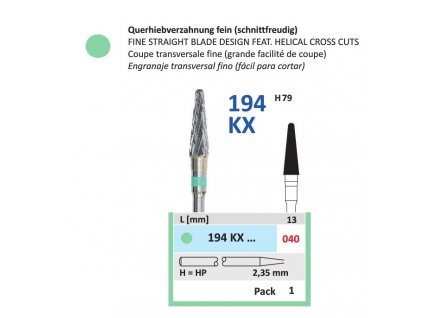 15270 tvrdokovova freza konus zakulaceny 194kx prumer 4mm