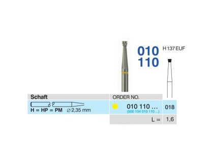 348 tvrdokovova freza obraceny konus 010110 prumer 1 8mm doprodej poslednich kusu