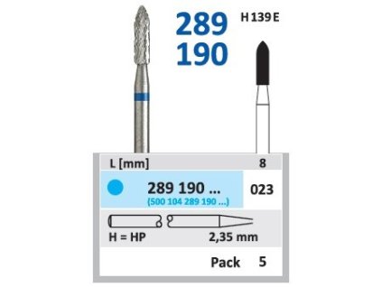 17088 tvrdokovova freza torpedo 289190 prumer 2 3mm