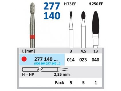 17004 tvrdokovova freza vajicko 277140 prumer 2 3mm