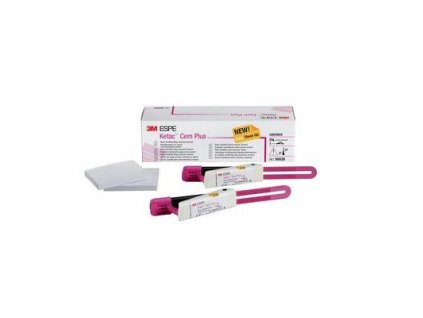 Ketac Cem Plus upevňovací cement
Doplňkové balení (2x clicker à 11 g, 1x míchací podložka)