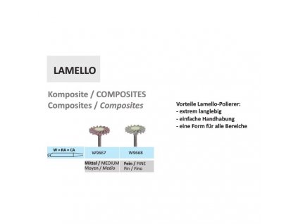Leštící guma Lamello Komposite W9668 5ks