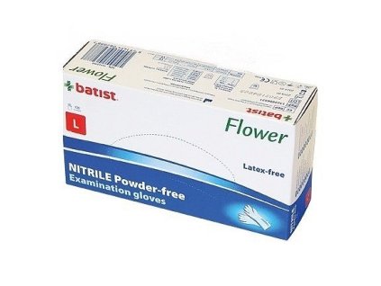 flower rukavice vys nitril nepudr vel l 100ks