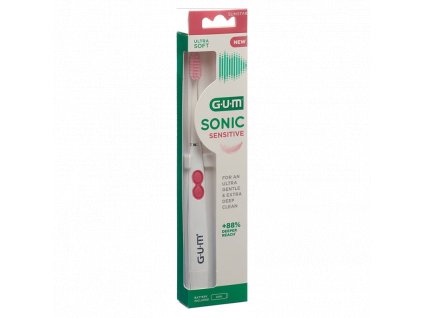 sunstar gum sonic sensitive electric toothbrush white 1 pc