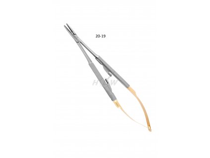 Mikro jehelec Castroviejo-Gomel TC 14,0 cm (Varianta Mikro jehelec Castroviejo-Gomel TC 14,0 cm - zahnutý)