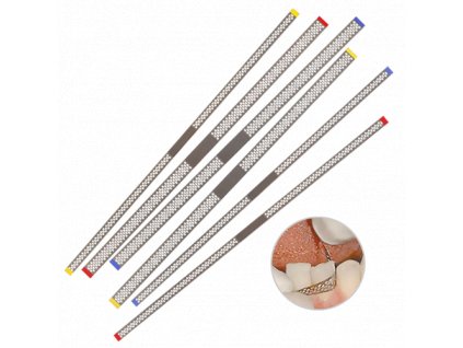Edenta Diamantové pásky perforované (Varianta Edenta Diamantové pásky perforované 2,5mm červené 30µm)