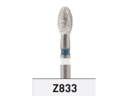 Vajíčko na zirkon Z833 (Dřík FG, Hrubost-proužek Modrý/Bilý, Velikost vrtáčku 023)