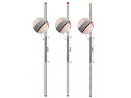 Edenta Diamantové pásky perforované s pilkou (Varianta Edenta Diamantové pásky perforované s pilkou 3,75mm červené)