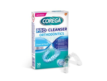 Corega Pro Cleanser Orthodontics čistící tablety 30ks