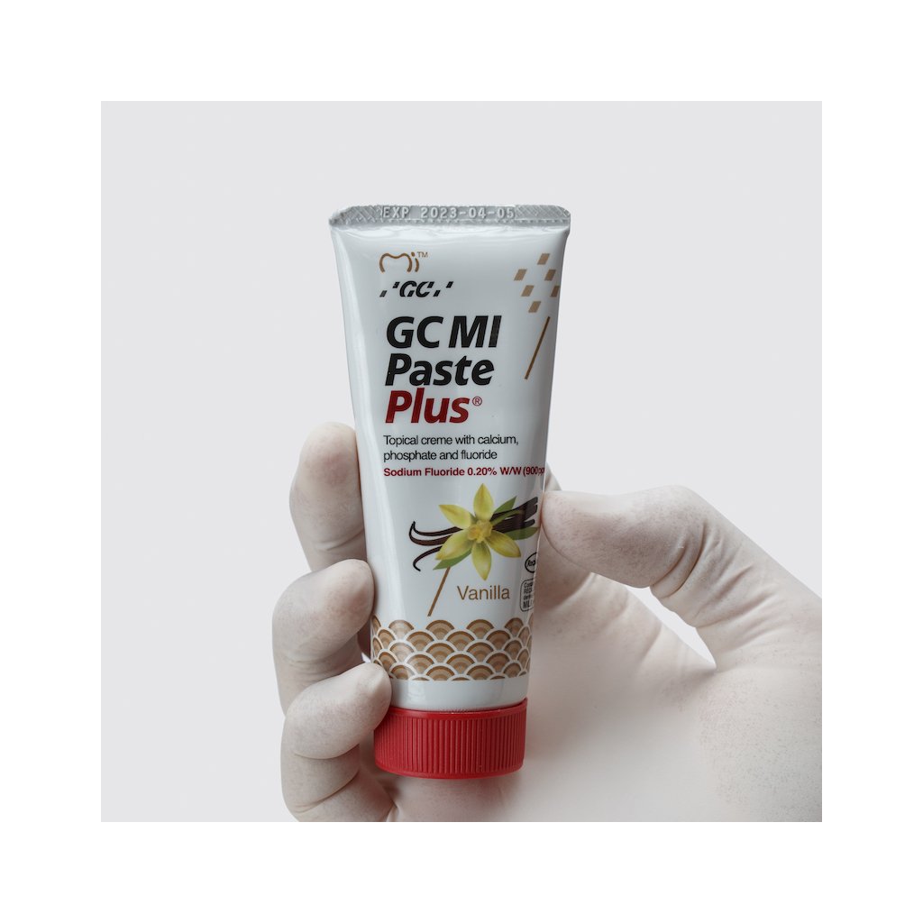 GC Mi Paste Plus Vanilka 35 ml - Zubní pasty a gely/Zubní pasty s fluoridy - DENTO.cz - Více pro vaši dentální hygienu