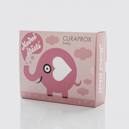 Curaprox Baby girl dárková kazeta, růžová - Dětské pomůcky pro dentální hygienu/Biofunkční dudlíky Curaprox a dárkové sady Curaprox baby - DENTO.cz - Více pro vaši dentální hygienu