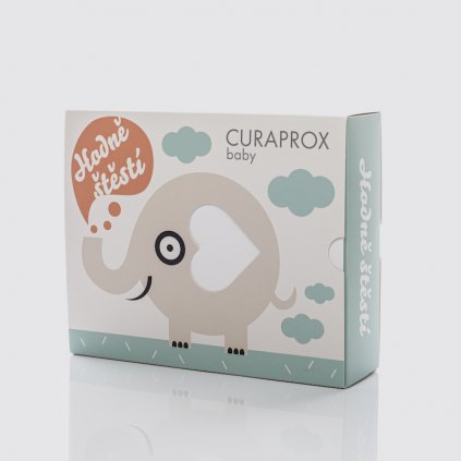 Curaprox Baby dárková kazeta, neutrální -Dětské pomůcky pro dentální hygienu/Biofunkční dudlíky Curaprox a dárkové sady Curaprox baby - DENTO.cz - Více pro vaši dentální hygienu