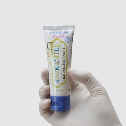 Jack N`Jill přírodní zubní pasta žvýkačka 50 g - Zubní pasty a gely/Zubní pasty bez fluoridů /Pro děti - DENTO.cz - Více pro vaši dentální hygienu