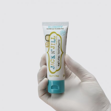 Jack N`Jill přírodní zubní pasta borůvka 50 g - Zubní pasty a gely/Zubní pasty bez fluoridů /Pro děti - DENTO.cz - Více pro vaši dentální hygienu
