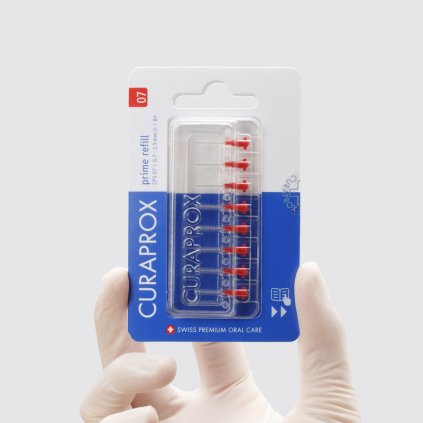 Curaprox CPS 06 Prime Refill mezizubní kartáček červený 8 ks- Mezizubní péče/Curaprox - DENTO.cz - Více pro vaši dentální hygienu