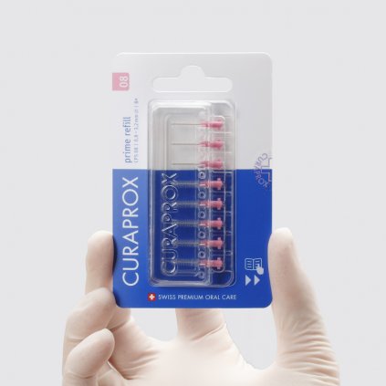 Curaprox CPS 08 Prime Refill mezizubní kartáček růžový 8 ks - Mezizubní péče/Curaprox - DENTO.cz - Více pro vaši dentální hygienu
