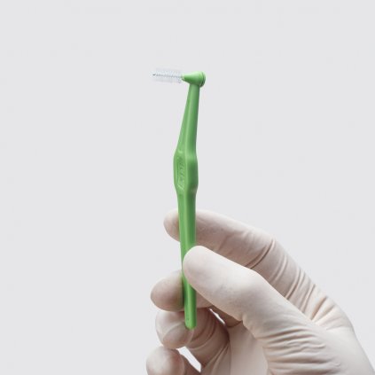 TePe mezizubní kartáčky Angle zelené 0,8 mm 6 ks - Mezizubní kartáčky / Mezizubní kartáčky TePe  - DENTO.cz - Více pro vaši dentální hygienu