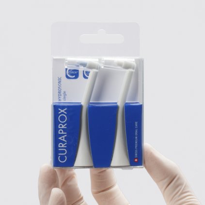 Curaprox Hydrosonic Pro single náhradní hlavice 2 ks - Náhradní hlavice pro hydrosonické kartáčky/Curaprox - DENTO.cz - Více pro vaši dentální hygienu