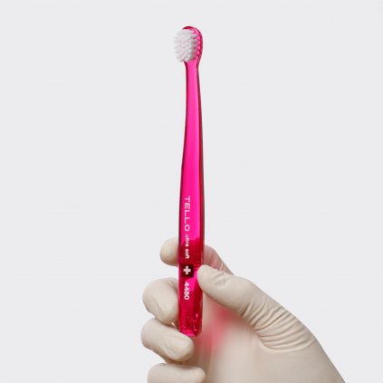 Tello 4480 Ultra Soft dětský zubní kartáček růžový - Zubní kartáčky / Zubní kartáčky Tello / Pro děti - DENTO.cz - Více pro vaši dentální hygienu