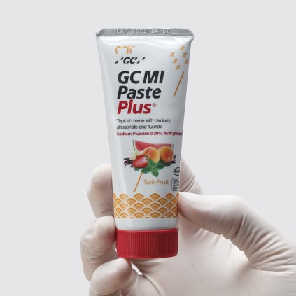 GC Mi Paste Plus Tutti Frutti 35 ml - Zubní pasty a gely/Zubní pasty s fluoridy - DENTO.cz - Více pro vaši dentální hygienu