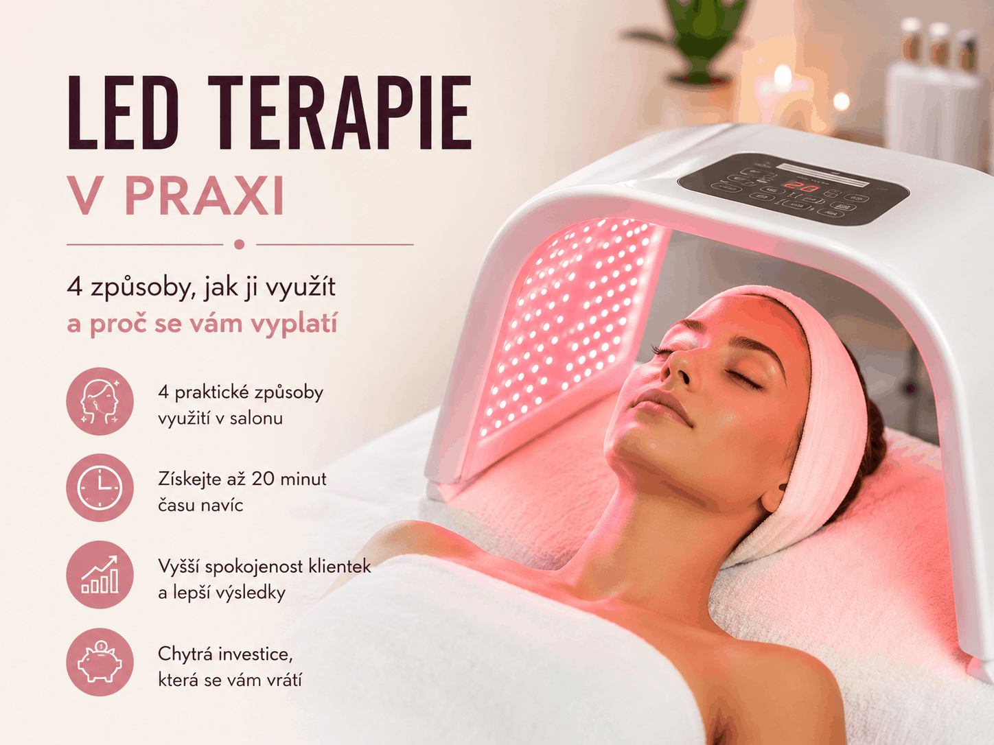 LED terapie v praxi: 4 způsoby, jak ji využít a proč se vám vyplatí