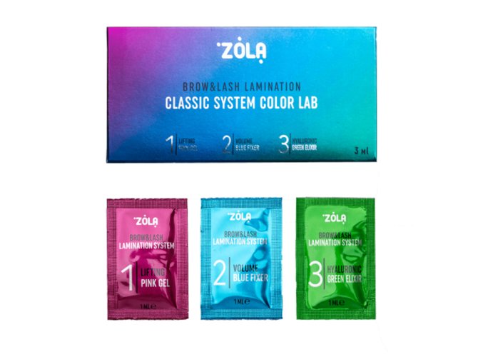 ZOLA Lash & Brow Lamination Classic System Color Lab sada na laminaci oboci a lash lifting
