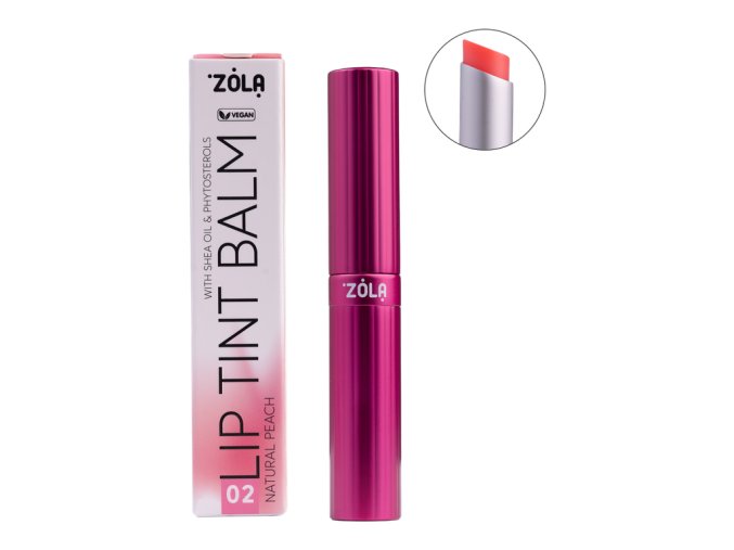 Zola Lip Tint Balm tonovany balzam na rty 02 Natural Peach