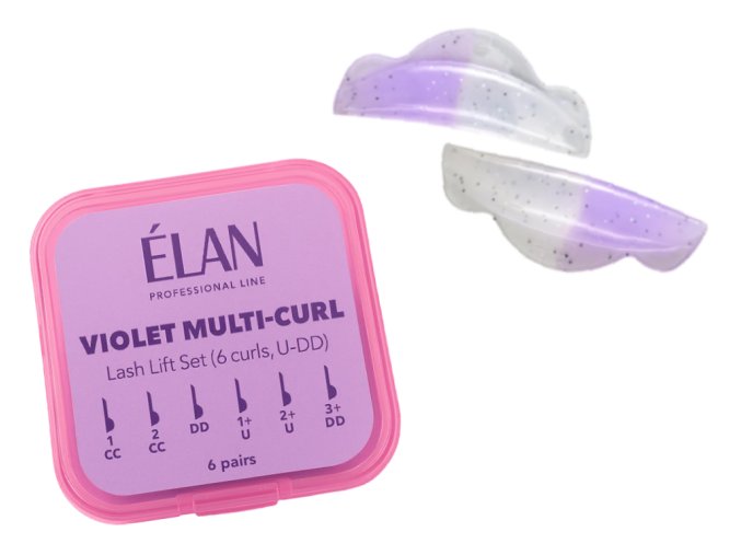 ÉLAN Violet Multi-curl natacky na rasy