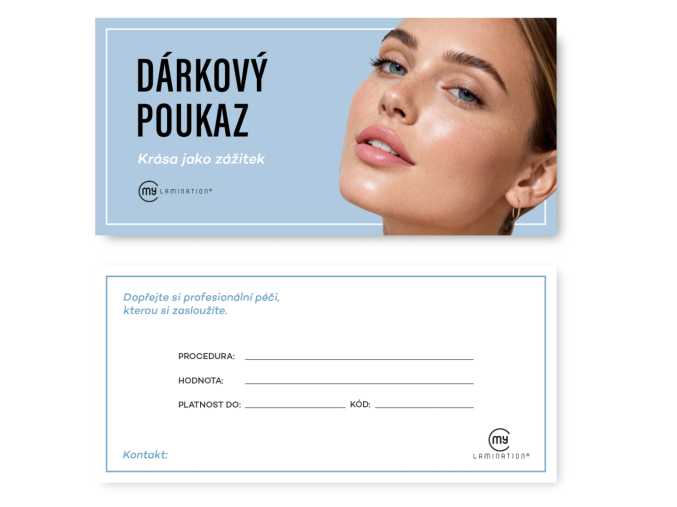 darkovy poukaz my lamination