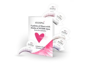 Noemi Lash Dye vzorník barev – barevné šablony na řasy
