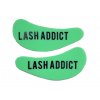 Lash Addict zelené silikonové podložky pod oči na lash lifting