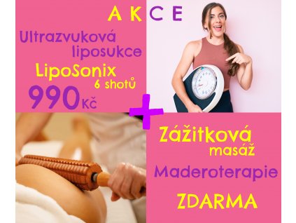 AKCE Liposonix 6 shotů + Maderoterapie ZDARMA