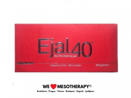 EJAL 40, 1x2ml, 40mg HA - biorevitalizačný prípravok, obnovuje fyziologické funkcie pokožky a zlepšuje jej hustotu, vďaka stimulácii aktivity fibroplastov a tvorbe nových kolagénových vlákien.