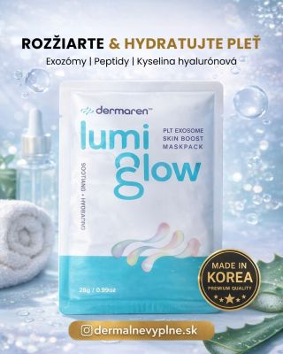 Lumi Glow Exosome Skin Boost – exozomová maska + sérum pre intenzívnu revitalizáciu. Prémiová exozomová starostlivosť,...
