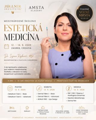 ✨ MEDZINÁRODNÝ HANDS-ON VZDELÁVACÍ PROGRAM V ZAGREBE ✨ 12. – 14. 6. 2026 | Croatia 🇭🇷 Tri dni intenzívneho odborného...