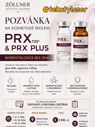 ✨ PRX-T33® & PRX-PLUS | PROFESIONÁLNÍ ŠKOLENÍ PRO KOSMETIČKY Chcete do své praxe zařadit ošetření, které spojuje...