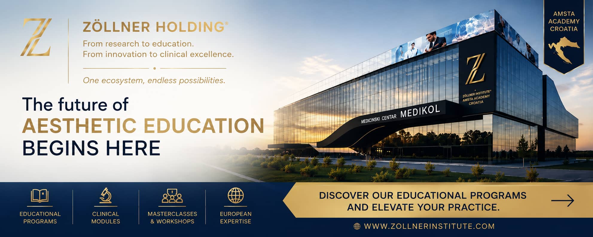 Mezinárodní školicí centrum Zöllner Institute a AMSTA Academy v Záhřebu