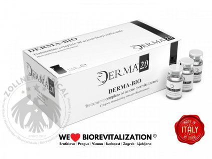 Derma Bio® Coctail 5 x 5 ml - Unikátní Biorevitalizace obličeje, krku a dekoltu (anti-aging) a efektivní léčba tmavých kruhů, 5ml