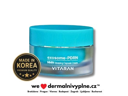 VITARAN Exosome PDRN - NMN Sleeping Capsule Cream 50ml - Noční krém s lososovou DNA, Exozomy, NAD+, Niacinamidem a kapslí technologií nové generace