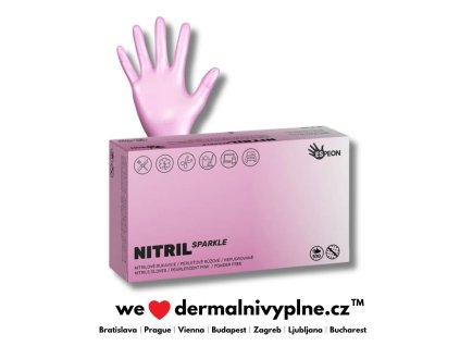 nitril sparkle pink 2 CZ
