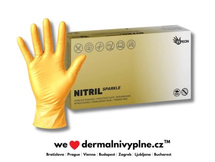 nitril sparkle gold CZ