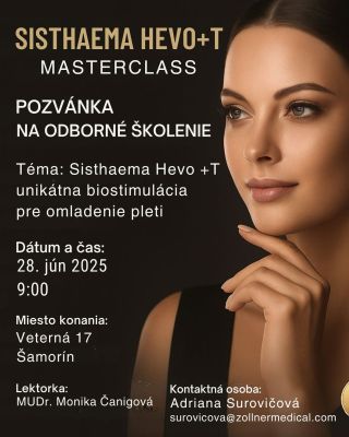 ŠKOLENIE: SISHAEMA HEVO+T Chcete svojim klientom priniesť skutočné omladenie, lifting a hydratáciu s unikátnou dermálnou...