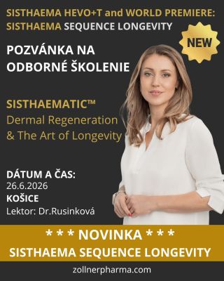 SVETOVÁ PREMIÉRA SISTHAEMA SEQUENCE PRICHÁDZA DO KOŠÍC! SISTHAEMA HEVO+T 70mg a úplne nová generácia LONGEVITY medicíny:...