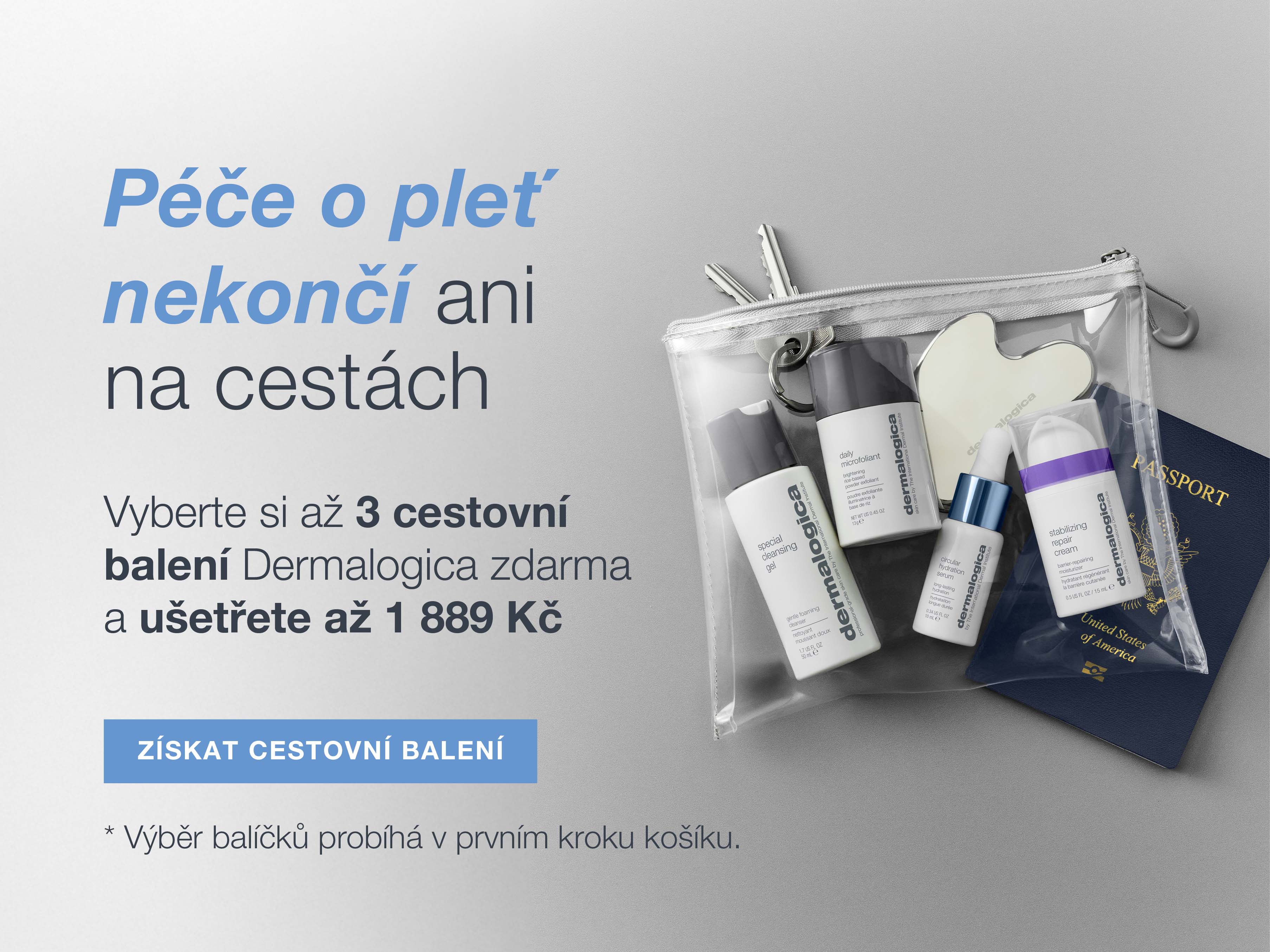 Získejte cestovní balení k nákupu zdarma