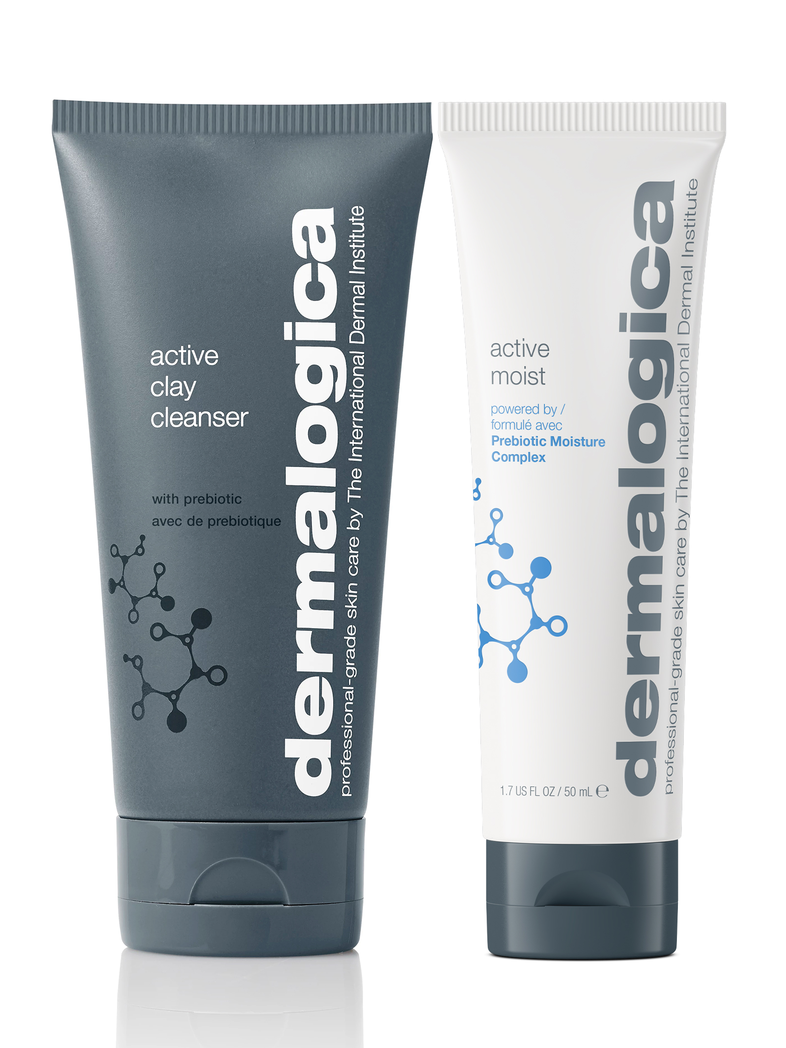 Active Clay Cleanser 150 ml + Active Moist 50 ml, set produktů