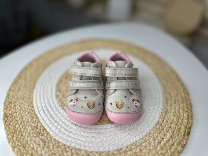 D.D.STEP Plátěné boty Jednorožec šedé C070-41709B