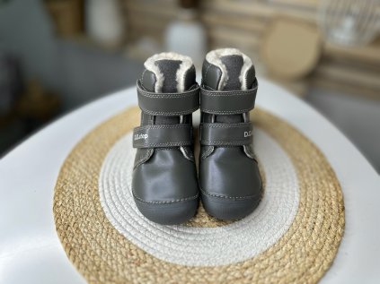 D.D.STEP Zimní boty šedé Srdce W063-42152AM