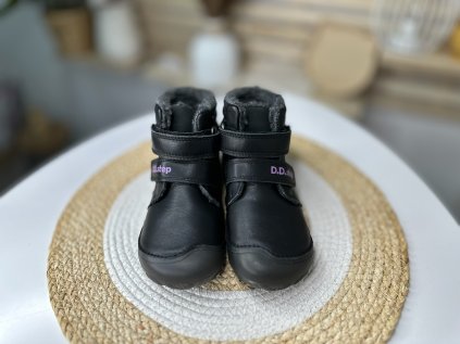 D.D.STEP Zimní boty černé Křídla W073-364AM