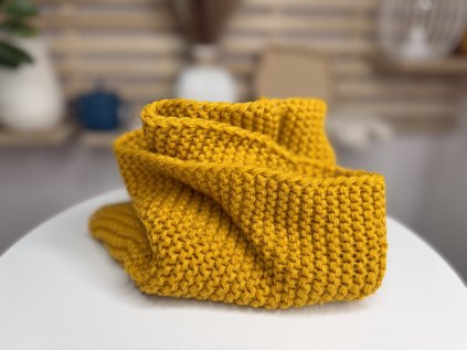 Desami Nákrčník Hořčicový  pletený